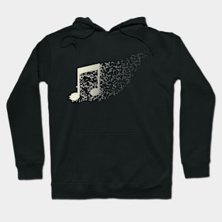 abstract music notes Hoodie